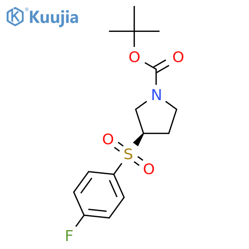 (R)-tert-Butyl 3-((4-fluorophenyl)sulfonyl)pyrrolidine-1-carboxylate structure