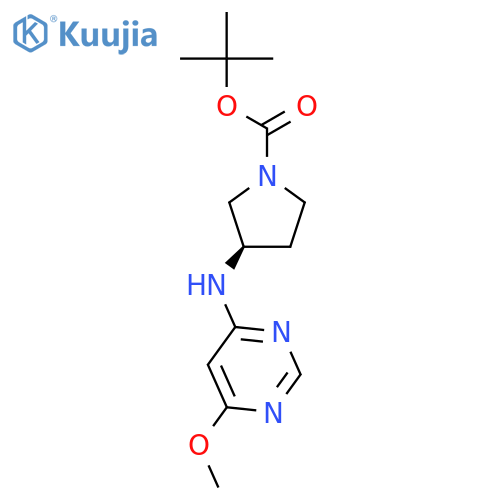 (R)-tert-Butyl 3-((6-methoxypyrimidin-4-yl)amino)pyrrolidine-1-carboxylate structure