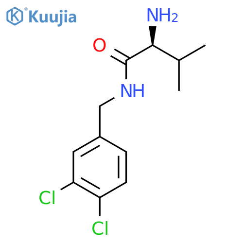 (S)-2-Amino-N-(3,4-dichloro-benzyl)-3-methyl-butyramide structure