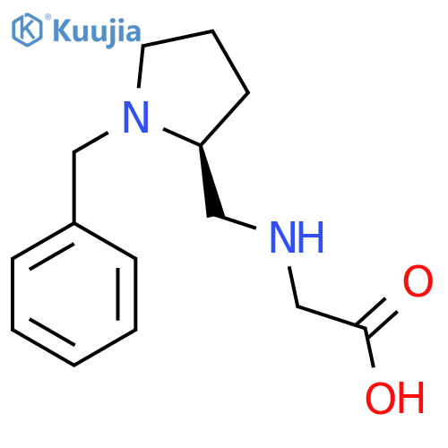 [((S)-1-Benzyl-pyrrolidin-2-ylmethyl)-amino]-acetic acid structure