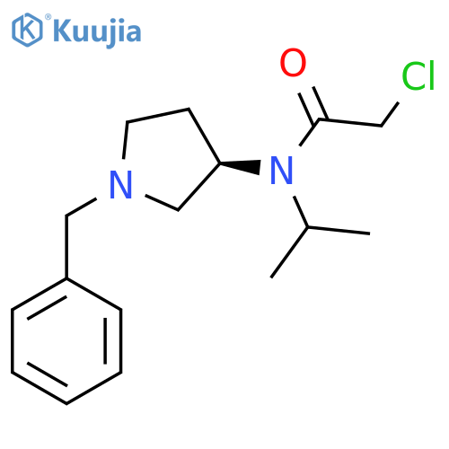 N-((R)-1-Benzyl-pyrrolidin-3-yl)-2-chloro-N-isopropyl-acetamide structure