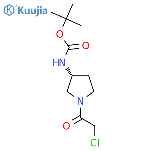 [(R)-1-(2-Chloro-acetyl)-pyrrolidin-3-yl]-carbamic acid tert-butyl ester structure