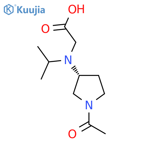[((R)-1-Acetyl-pyrrolidin-3-yl)-isopropyl-amino]-acetic acid structure