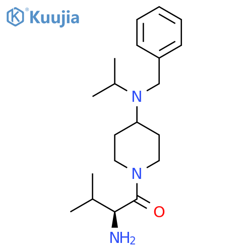 (S)-2-Amino-1-[4-(benzyl-isopropyl-amino)-piperidin-1-yl]-3-methyl-butan-1-one structure
