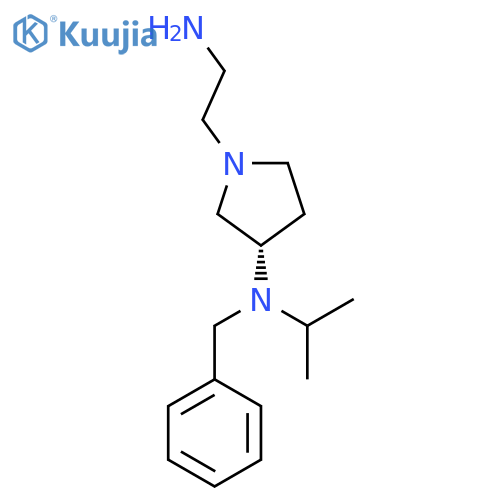 [(S)-1-(2-Amino-ethyl)-pyrrolidin-3-yl]-benzyl-isopropyl-amine structure