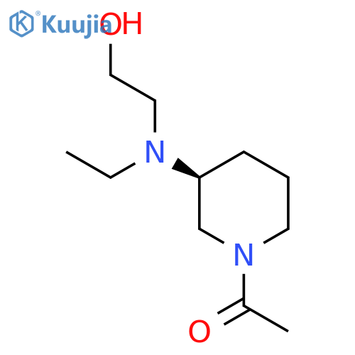 1-{(S)-3-[Ethyl-(2-hydroxy-ethyl)-amino]-piperidin-1-yl}-ethanone structure