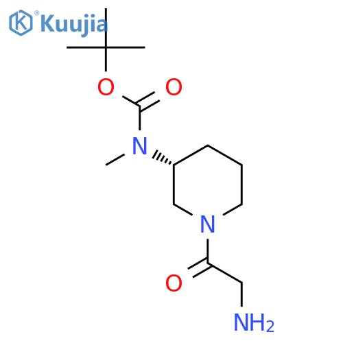 [(R)-1-(2-Amino-acetyl)-piperidin-3-yl]-methyl-carbamic acid tert-butyl ester structure