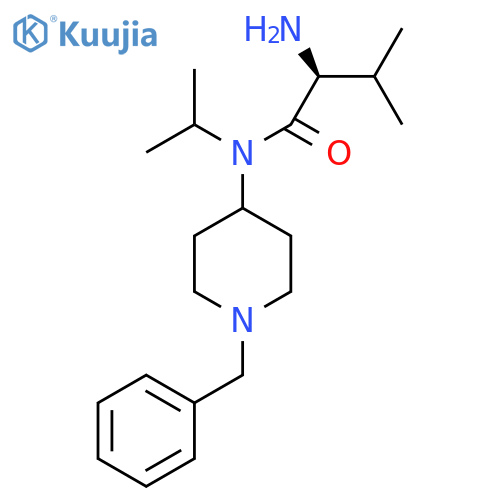 (S)-2-Amino-N-(1-benzyl-piperidin-4-yl)-N-isopropyl-3-methyl-butyramide structure