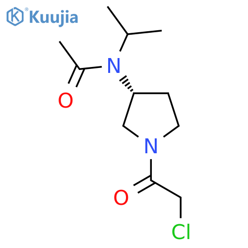 N-[(R)-1-(2-Chloro-acetyl)-pyrrolidin-3-yl]-N-isopropyl-acetamide structure