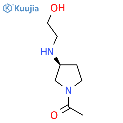 1-[(S)-3-(2-Hydroxy-ethylamino)-pyrrolidin-1-yl]-ethanone structure