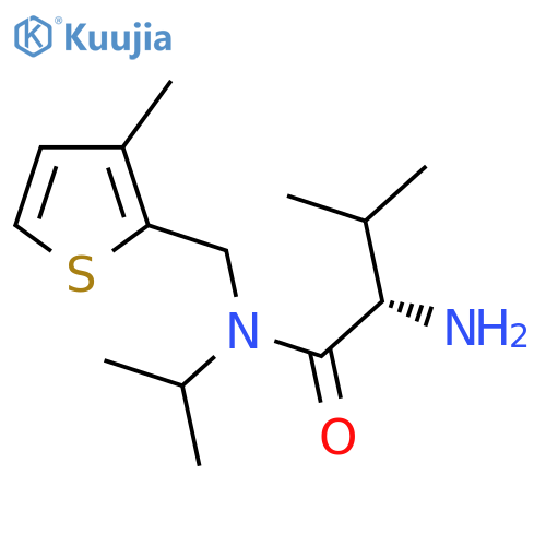 (S)-2-Amino-N-isopropyl-3-methyl-N-(3-methyl-thiophen-2-ylmethyl)-butyramide structure