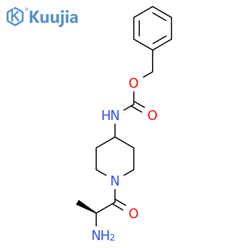 [1-((S)-2-Amino-propionyl)-piperidin-4-yl]-carbamic acid benzyl ester structure