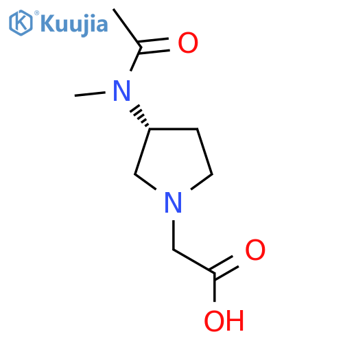 [(R)-3-(Acetyl-methyl-amino)-pyrrolidin-1-yl]-acetic acid structure
