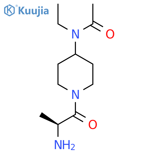 N-[1-((S)-2-Amino-propionyl)-piperidin-4-yl]-N-ethyl-acetamide structure