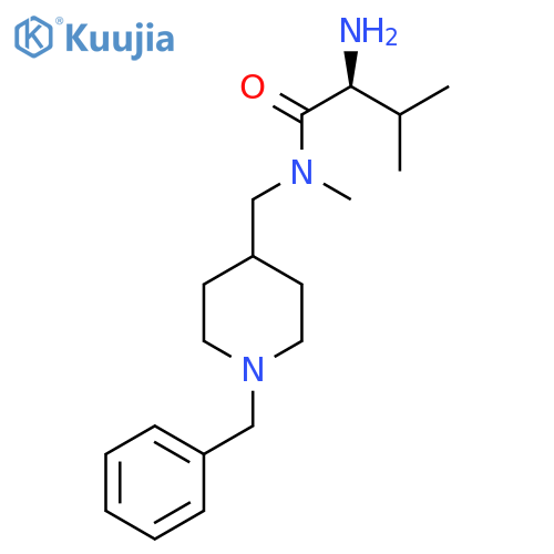 (S)-2-Amino-N-(1-benzyl-piperidin-4-ylmethyl)-3,N-dimethyl-butyramide structure