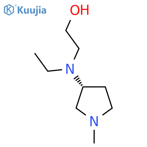 2-[Ethyl-((R)-1-methyl-pyrrolidin-3-yl)-amino]-ethanol structure