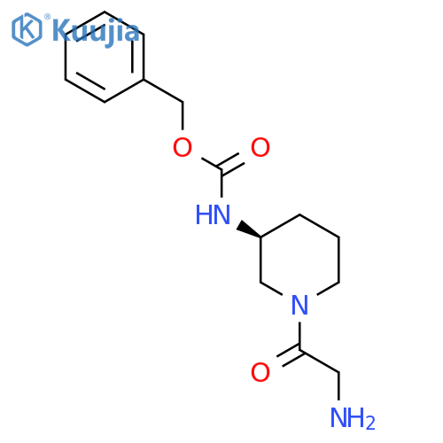 [(S)-1-(2-Amino-acetyl)-piperidin-3-yl]-carbamic acid benzyl ester structure