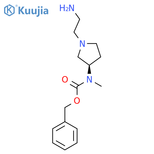 [(R)-1-(2-Amino-ethyl)-pyrrolidin-3-yl]-methyl-carbamic acid benzyl ester structure