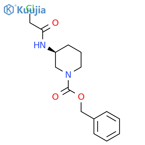 (S)-3-(2-Chloro-acetylamino)-piperidine-1-carboxylic acid benzyl ester structure