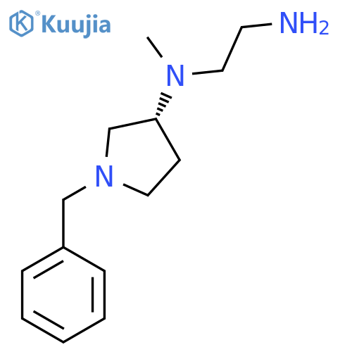N*1*-((R)-1-Benzyl-pyrrolidin-3-yl)-N*1*-methyl-ethane-1,2-diamine structure