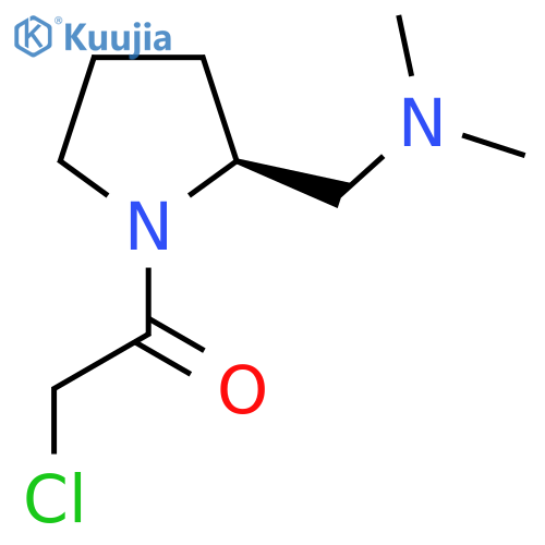 2-Chloro-1-((S)-2-dimethylaminomethyl-pyrrolidin-1-yl)-ethanone structure