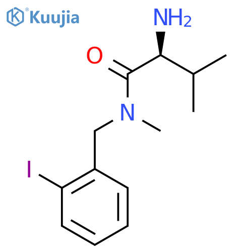 (S)-2-Amino-N-(2-iodo-benzyl)-3,N-dimethyl-butyramide structure