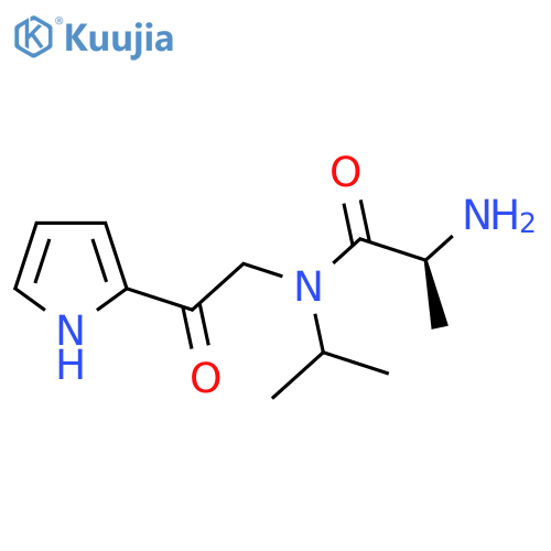 (S)-2-Amino-N-isopropyl-N-[2-oxo-2-(1H-pyrrol-2-yl)-ethyl]-propionamide structure