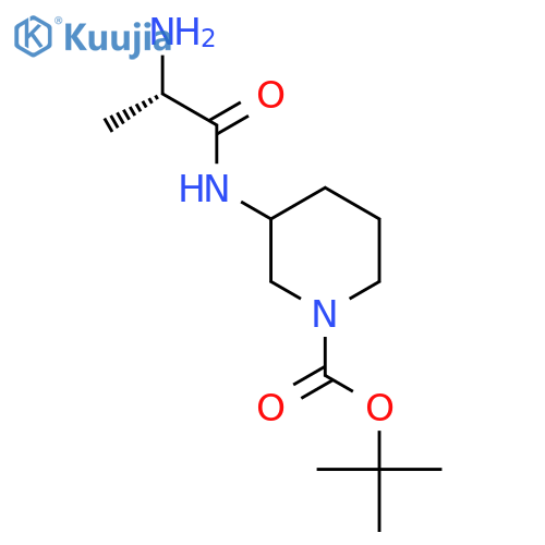 3-((S)-2-Amino-propionylamino)-piperidine-1-carboxylic acid tert-butylester structure