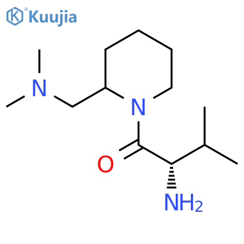 (S)-2-Amino-1-(2-dimethylaminomethyl-piperidin-1-yl)-3-methyl-butan-1-one structure