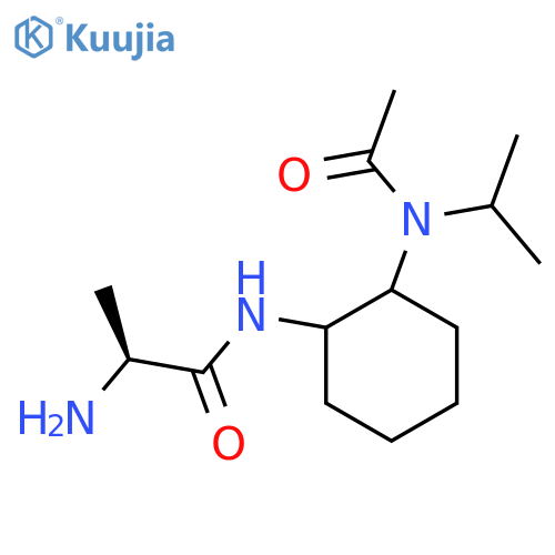 (S)-N-[2-(Acetyl-isopropyl-amino)-cyclohexyl]-2-amino-propionamide structure