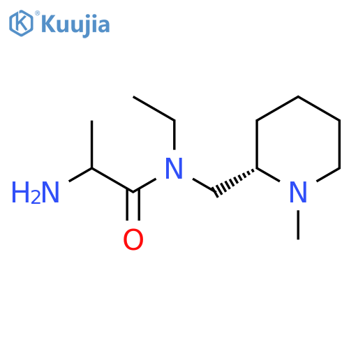 2-Amino-N-ethyl-N-[[(2S)-1-methylpiperidin-2-yl]methyl]propanamide structure
