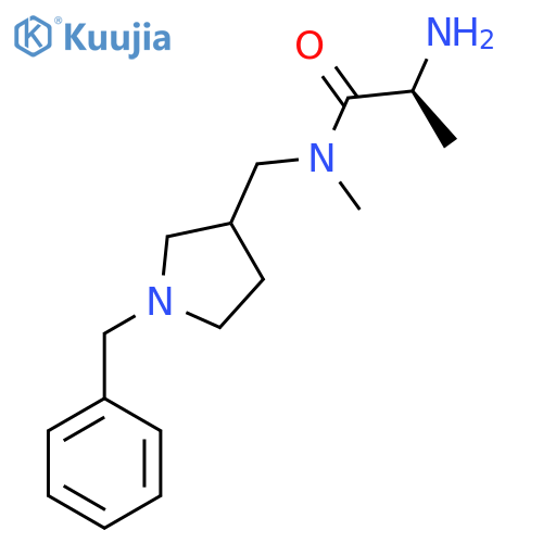 (S)-2-Amino-N-(1-benzyl-pyrrolidin-3-ylmethyl)-N-methyl-propionamide structure