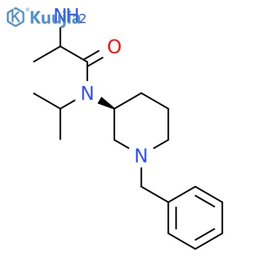 2-Amino-N-[(3S)-1-benzylpiperidin-3-yl]-N-propan-2-ylpropanamide structure