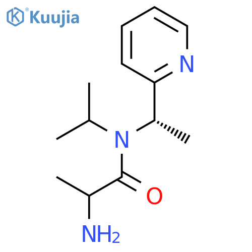 2-Amino-N-propan-2-yl-N-[(1S)-1-pyridin-2-ylethyl]propanamide structure