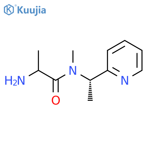 2-Amino-N-methyl-N-[(1S)-1-pyridin-2-ylethyl]propanamide structure