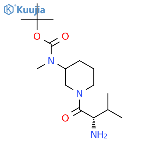 [1-((S)-2-Amino-3-methyl-butyryl)-piperidin-3-yl]-methyl-carbamic acid tert-butyl ester structure