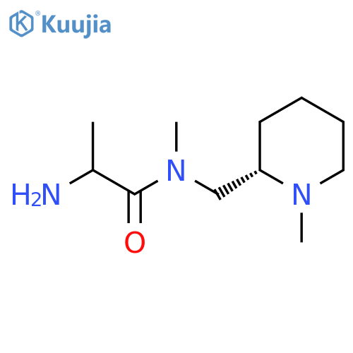 2-Amino-N-methyl-N-[[(2S)-1-methylpiperidin-2-yl]methyl]propanamide structure