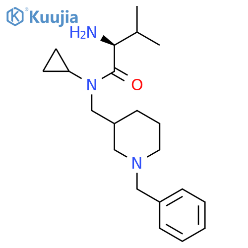 (S)-2-Amino-N-(1-benzyl-piperidin-3-ylmethyl)-N-cyclopropyl-3-methyl-butyramide structure