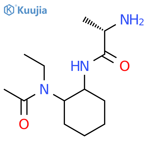 (S)-N-[2-(Acetyl-ethyl-amino)-cyclohexyl]-2-amino-propionamide structure