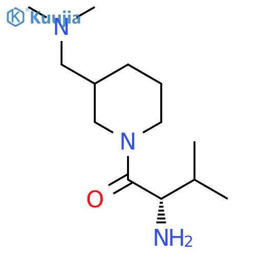 (S)-2-Amino-1-(3-dimethylaminomethyl-piperidin-1-yl)-3-methyl-butan-1-one structure