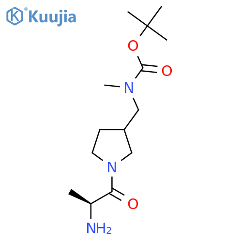 [1-((S)-2-Amino-propionyl)-pyrrolidin-3-ylmethyl]-methyl-carbamic acid tert-butyl ester structure