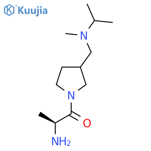 (S)-2-Amino-1-{3-[(isopropyl-methyl-amino)-methyl]-pyrrolidin-1-yl}-propan-1-one structure