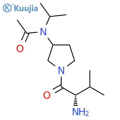 N-[1-((S)-2-Amino-3-methyl-butyryl)-pyrrolidin-3-yl]-N-isopropyl-acetamide structure