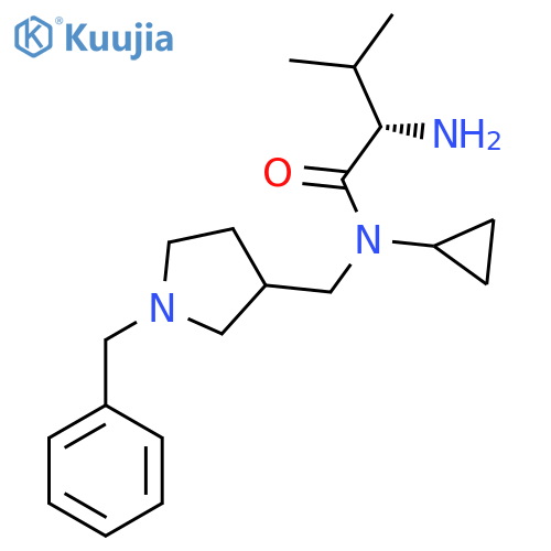 (S)-2-Amino-N-(1-benzyl-pyrrolidin-3-ylmethyl)-N-cyclopropyl-3-methyl-butyramide structure