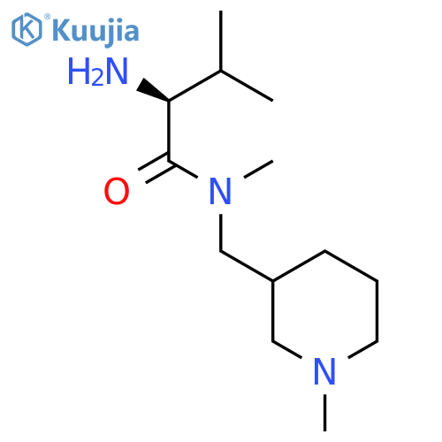 (S)-2-Amino-3,N-dimethyl-N-(1-methyl-piperidin-3-ylmethyl)-butyramide structure