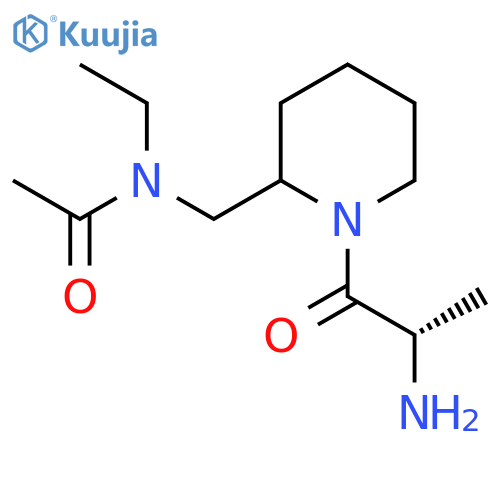 N-[1-((S)-2-Amino-propionyl)-piperidin-2-ylmethyl]-N-ethyl-acetamide structure