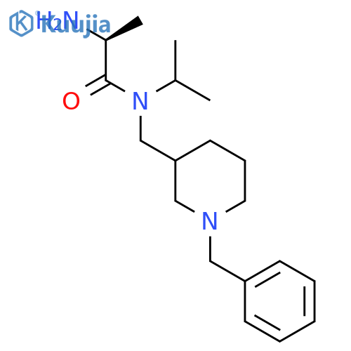 (S)-2-Amino-N-(1-benzyl-piperidin-3-ylmethyl)-N-isopropyl-propionamide structure