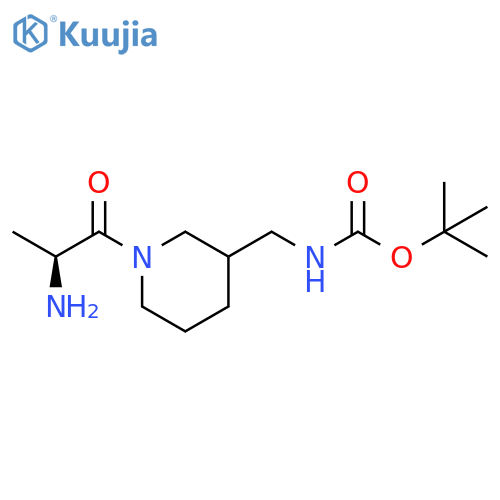 [1-((S)-2-Amino-propionyl)-piperidin-3-ylmethyl]-carbamic acid tert-butyl ester structure