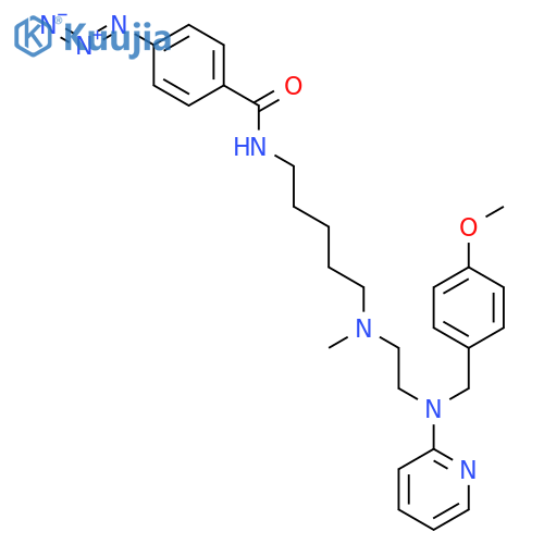 Benzamide,4-azido-N-[5-[[2-[[(4-methoxyphenyl)methyl]-2-pyridinylamino]ethyl]methylamino]pentyl]- structure
