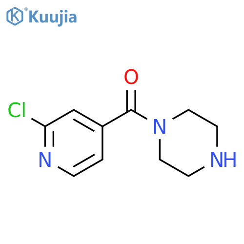 1-(2-chloropyridine-4-carbonyl)piperazine structure